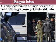 A rendőrség szerint is a magyarsága miatt támadták meg a pozsonyi késelés áldozatát - 2025.03.05