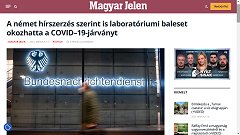 A német hírszerzés szerint is laboratóriumi baleset okozhatta a COVID–19-járványt - 2025.03.13.